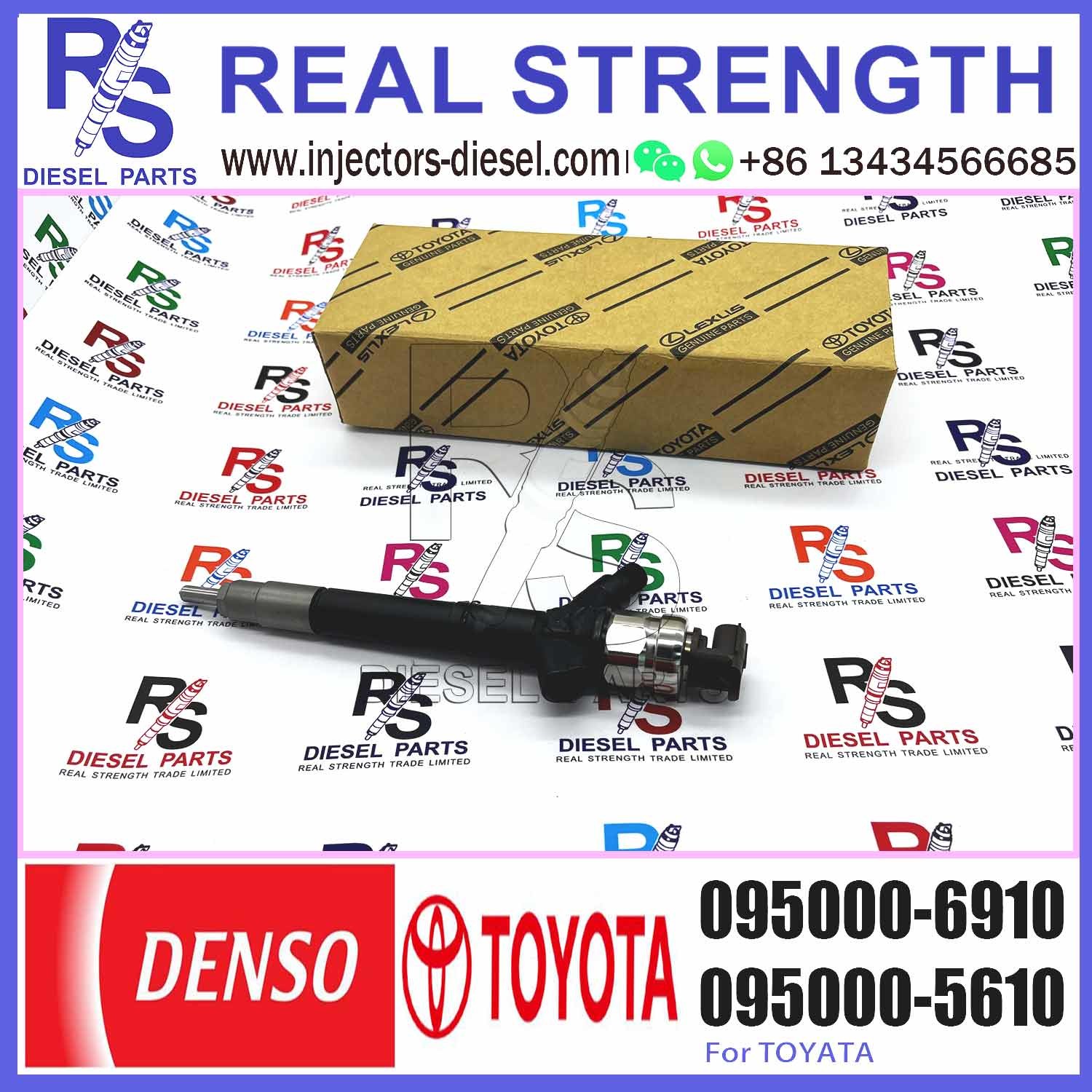 Common rail fuel injector 095000-6230 095000-7640 095000-7280 095000-6910 For TOYOTA 23670-0R170 23670-09140