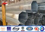 Tapered Octagonal Cctv Galvanized Metal 33kv Utility Power Poles