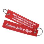 Non - Toxic Embroidered Key Tags Comfortable Touchness For Advertising