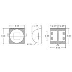 RoHS 130lm Ra 80 6000K Led Smd Chip