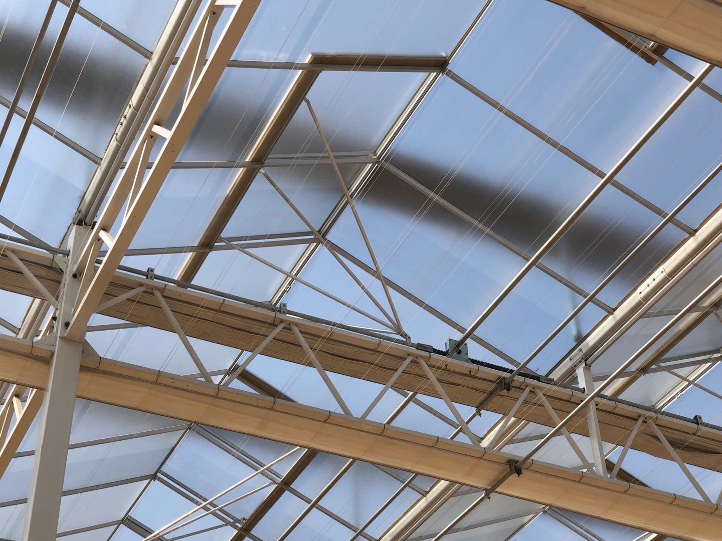 Section Width 3-6m Multi Span Greenhouse Hot Galvanized Steel Frame For Agricultural