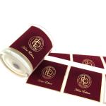 Gold Hot-pressed Embossed Velvet Flocking Adhesive Sticker, Suitable for Candles