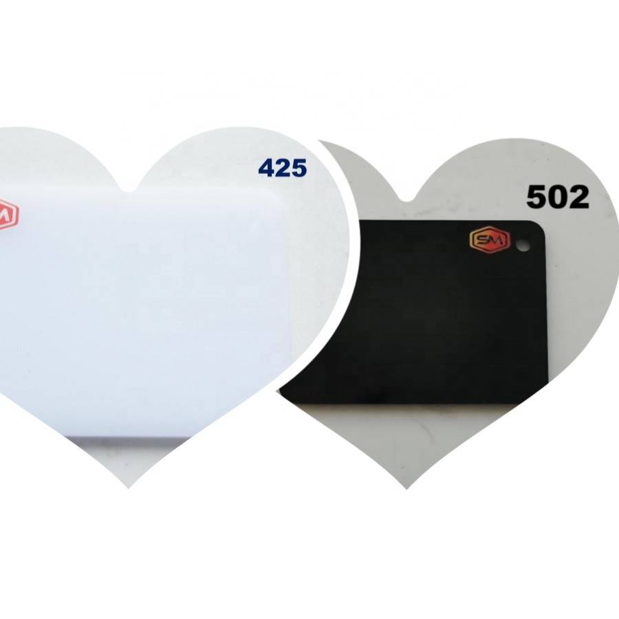 Scratch Resistant Colored Cast Acrylic Sheets Virgin MMA With Transmittance For Different Applications