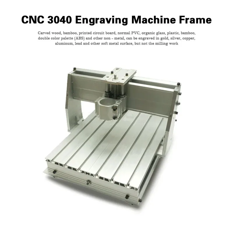 3040 Router CNC Engraving Machine Frame Kit With 43mm Spindle Bracket