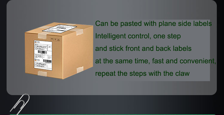 Labeling Machine for Commodity Customized Two Sides and Top Label Applicator Included