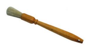 Quality Personalised Round Chalk Paint Brushes Natural Bristle 4 Inch wholesale