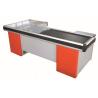 Buy cheap Durable Supermarket Cashier Checkout Counter With Conveyor Belt , Corrosion from wholesalers