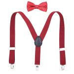 Black Leisure Cotton Children'S Clothing Accessories Elastic Suspenders Y Back