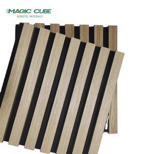 Quality Acoustic Aku Panel Wooden Slatted MDF Decorative Felt Wall Panels For Opera House wholesale