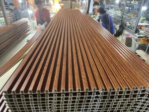 Quality Wood Substitute WPC Composite Panel Cladding Laminated Louver wholesale