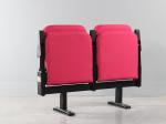 Folding Fabric Beam Mounted Stadium VIP Chair With Armrest