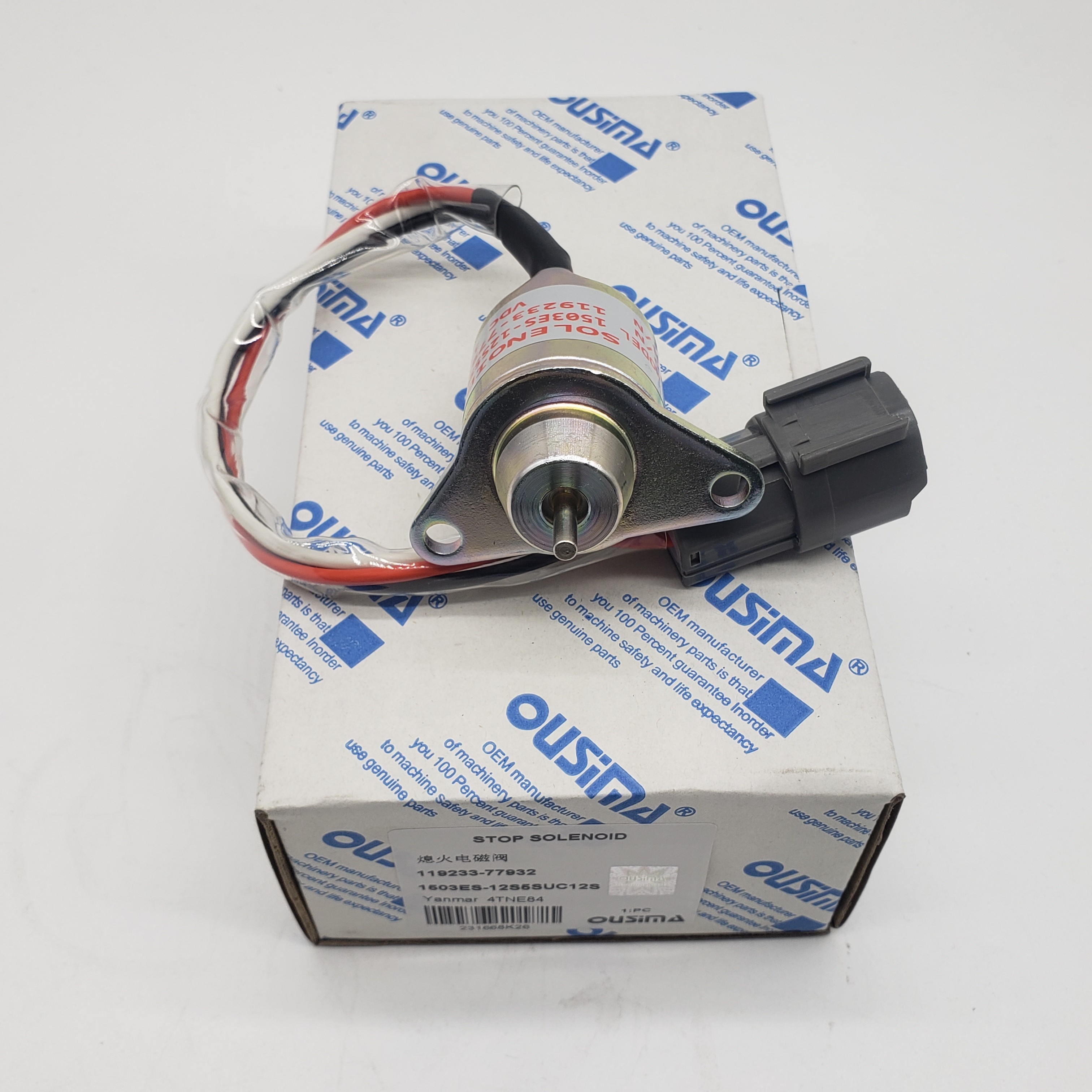 Stop Solenoid 119233-77932 1503ES-12S5SUC12S for Yanmar 4TNE84 Series Engines