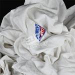 Cotton White Color Printed T Shirt Rags Strong Absorbency Cleaning Cloth Wiping
