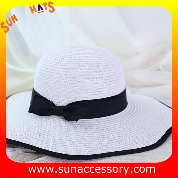 AK16842 Wide brim sunny beach paper straw hats in stock , promotion cheap hats .