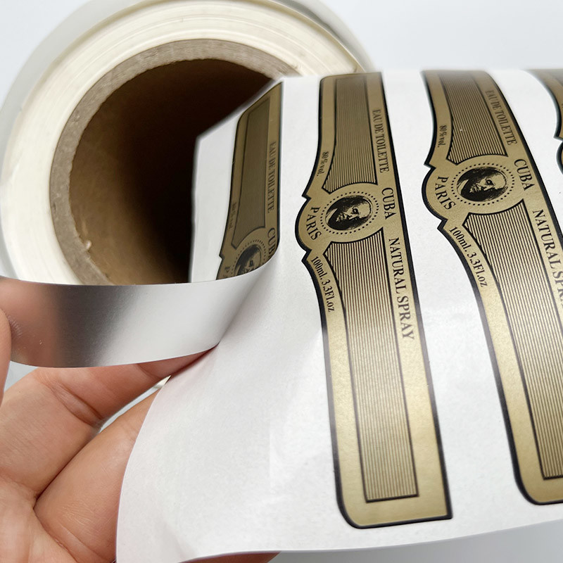 Cosmetic Product Waterproof Self Adhesive Sticker Logo Printing Perfume Bottle Label