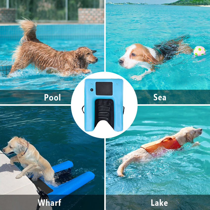 Dog On Water Ladder Steps Inflatable PVC Dog Dock Ramp Water For Dogs