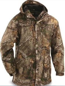 Quality Middle Thickness Mens Camouflage Rain Jacket , Water Resistant Camo Rain Parka wholesale