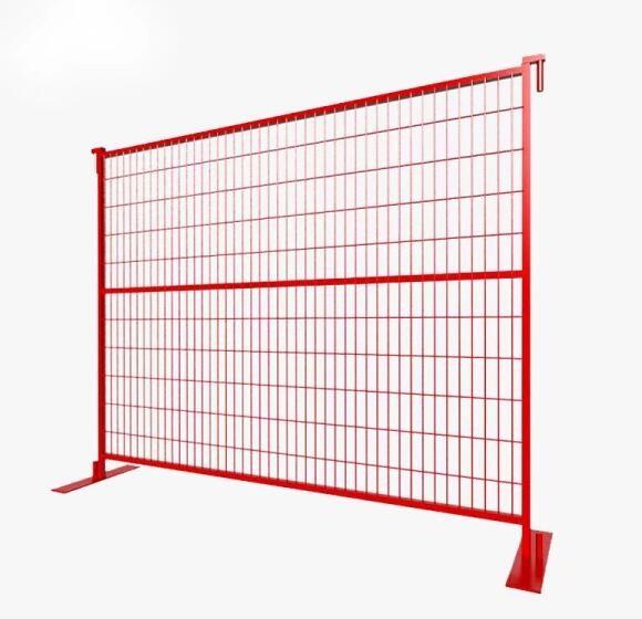 High Strength Low Carbon Steel Temporary Site Fencing Safety Easy Installation
