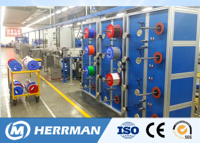 PLC Control 12/24 Fiber Optic Cable Production Line Secondary Coating Machine