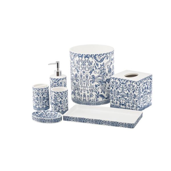 Floral Print Soap Dispenser Foam Dispenser Toothbrush Holder Bathroom Accessorie