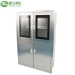 Glass Door Stainless Steel Medical Cabinet for Pharmaceutical Industry