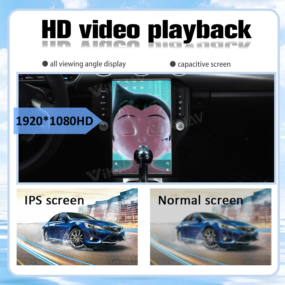 Viknav Car Radio For Ford Mustang (2015-2022) 14.4 inch Upgrade CarPlay Screen Android 13 Auto Head Unit GPS Navigation