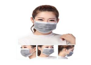 Quality 4 Ply Disposable Medical Mask / Disposable Carbon Filter Face Mask Non - Irritating wholesale