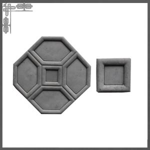 Quality Hexagon Design Decorative Interior Clay 3d Wall Tiles Grey For Living Room Bedroom wholesale