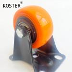 Orange PVC or PU 1.5inch 2inch 2.5inch 3inch Plastic Furniture Casters for Heavy