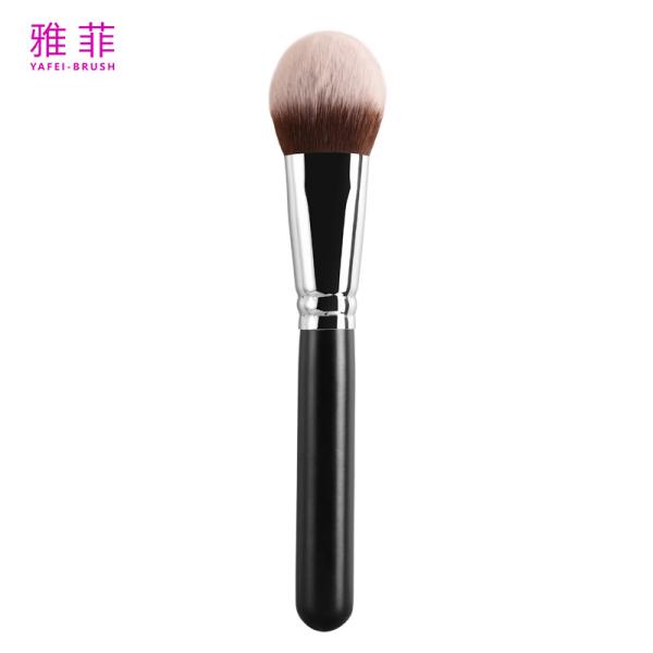 A08 Curved Nylon Hair Round Head Makeup Brush Synthetic Cosmetic Brush