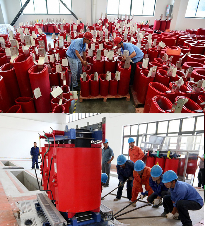 SCB10 11 0.4kv Dry Type Power Transformer 10KV / 30 - 2500KVA Epoxy Resin Cast 1000kva