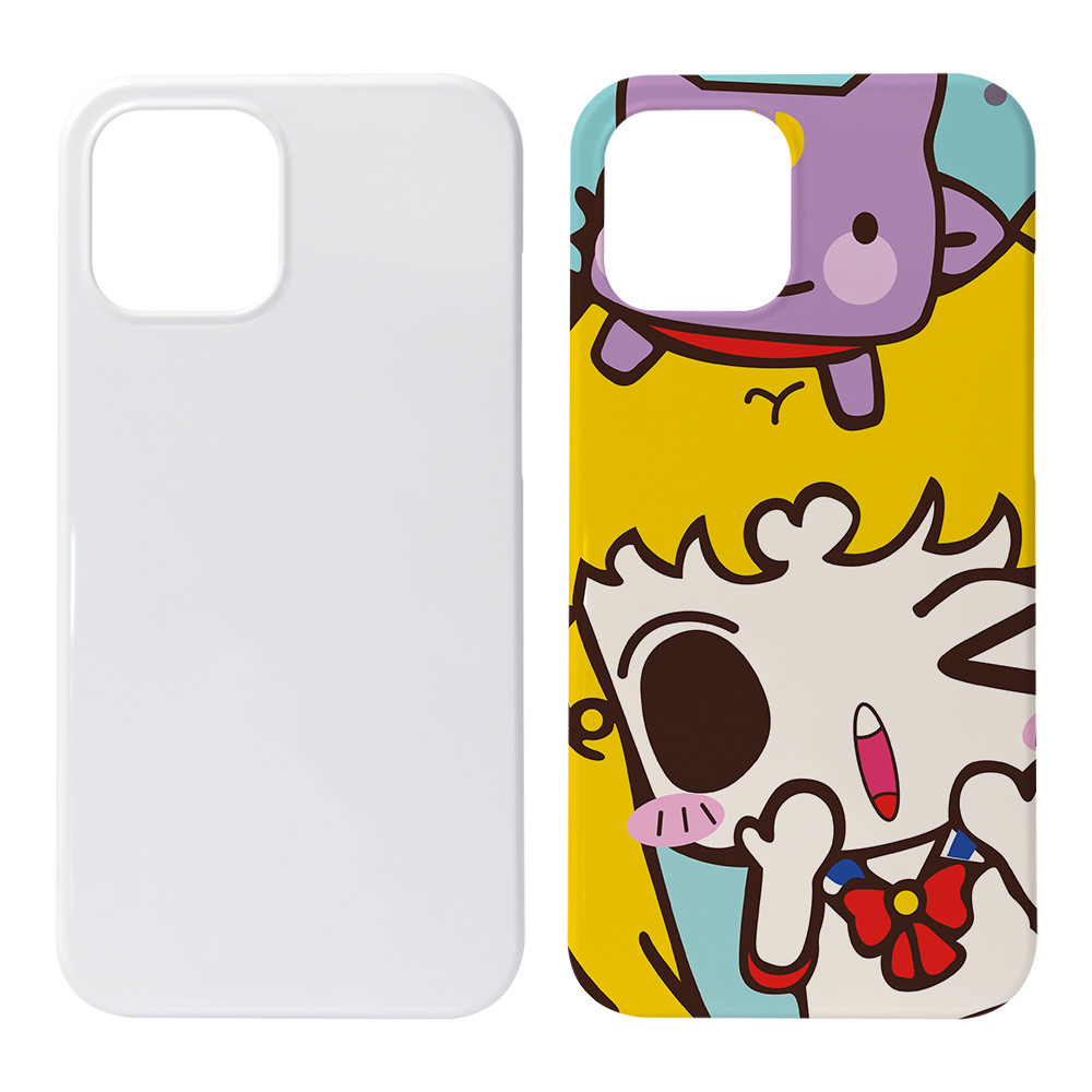 PC Coated Sublimation Single Layer Film Phone Case For IPhone13 14 15 16 3D Sublimation Hard Phone Case Cover