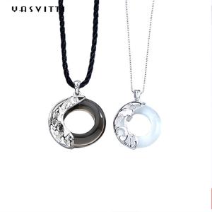Quality 22in Chain 1.62g Dragon Phoenix Necklace Fiancé 925 Sterling Silver Pendants SGS wholesale
