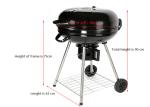 Factory Price Outdoor Apple round Charcoal Enamel Stew outdoor Bbq Cooking Grill