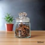 750ml/25oz Clear Glass Canisters , Large Glass Containers FDA Approved