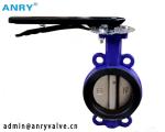Water Stainless Steel Butterfly Valve SS304 Disc PN16 Wafer Type Butterfly Valve