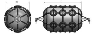 Quality Natural Rubber Boat Mooring Fenders Protective Tyre With Tire Chain wholesale