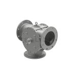 Powders Granular Pneumatic Diverter Gate Valve Plate Structure DV Type