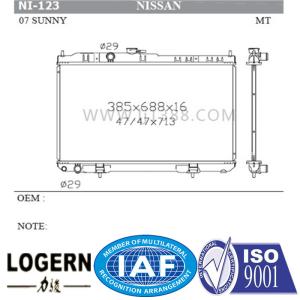 Quality Sunny'07 NISSAN Car Radiator Auto Assy OEM 21460-95foc High Reliability wholesale
