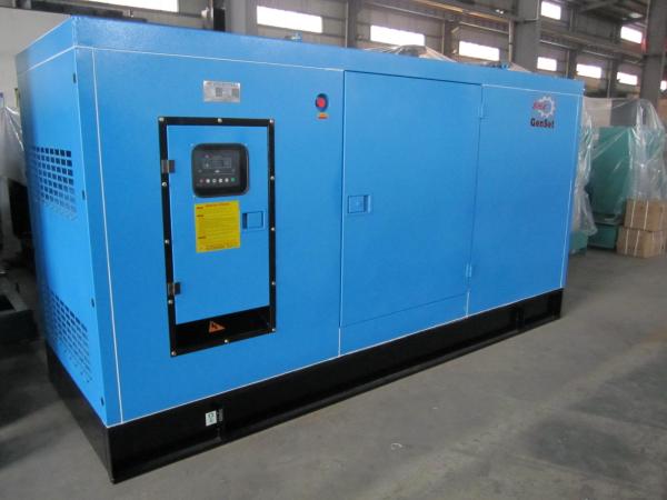Blue 200KVA Silent Diesel Generator 6CTA8.3-G2 160KW Cummins Diesel Power