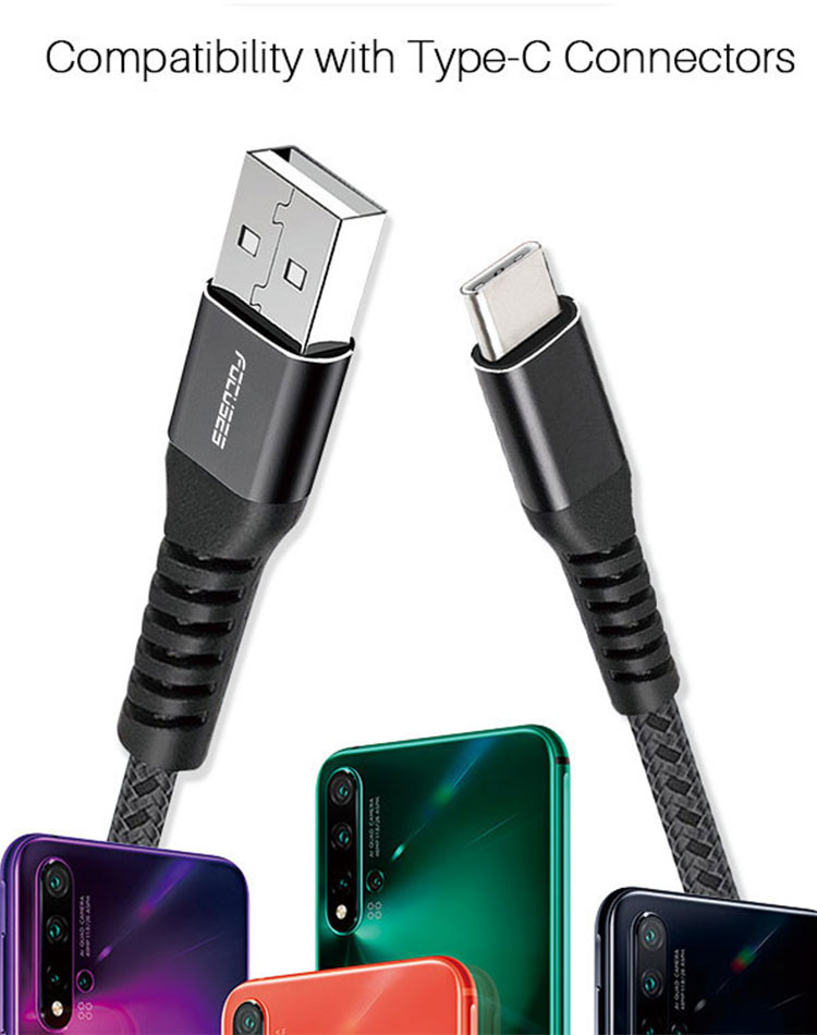 Nylon Braided 1M USB 3.0 Charging Cable 5Gbps Data Sync
