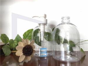 Quality ODM Hotstamp 500ml Clear Plastic Pump Bottles wholesale