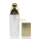 Frosted Foundation Glass Bottle/ 30ml Cosmetic Liquid Foundation Bottle With