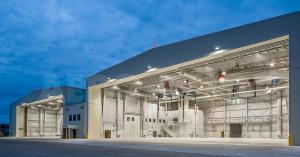 Quality Prefabricated Helicopter Steel Structure Hangar Portable Modular Aircraft Hangars wholesale