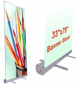 Quality Portable Pull Up Stand Advertising Banners Rollup Standee Aluminum Retractable wholesale
