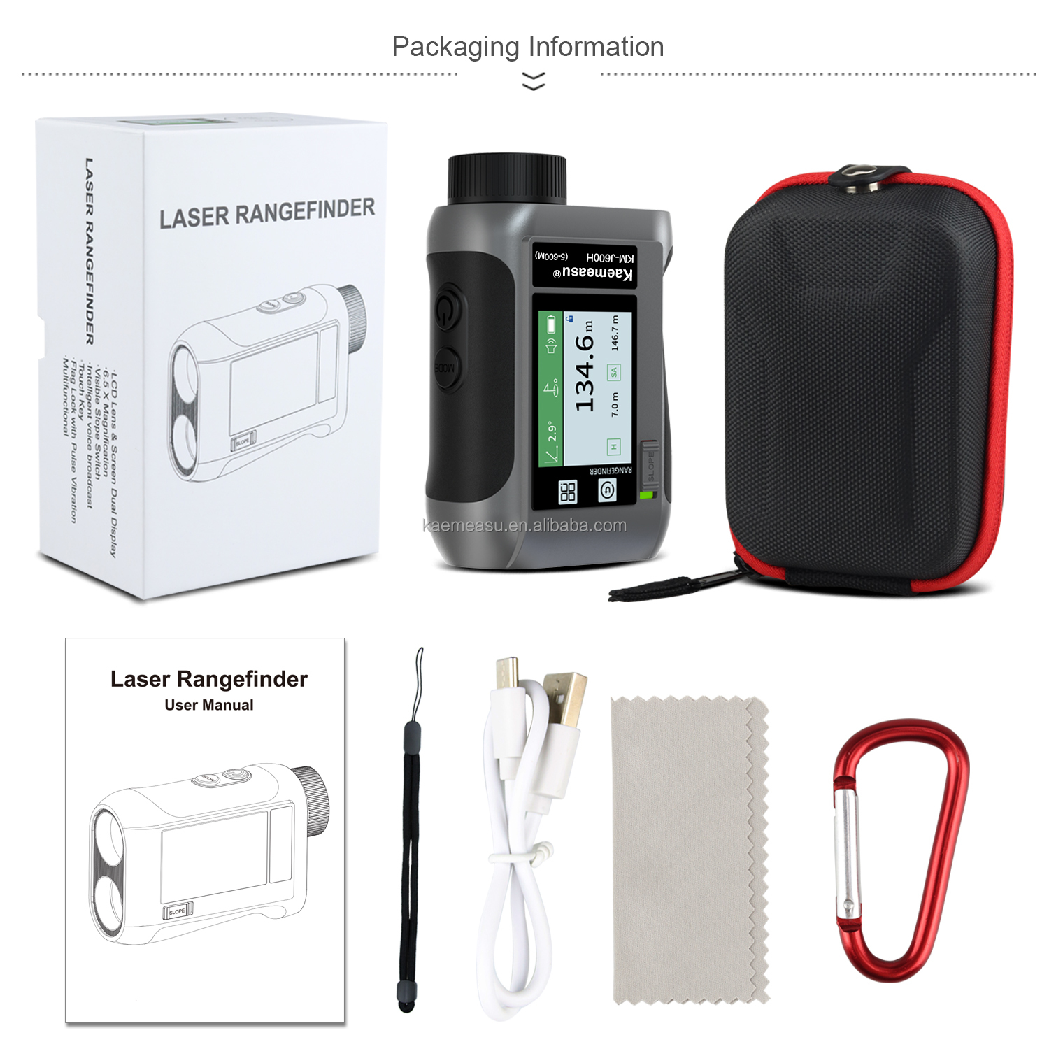 J1200m High Precision Laser Rangefinder Multifunction Device Real Estate Engineering