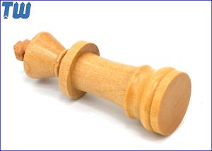 Quality Wooden Bamboo King Chess 1GB USB Pendrive Customized Logo Printing wholesale