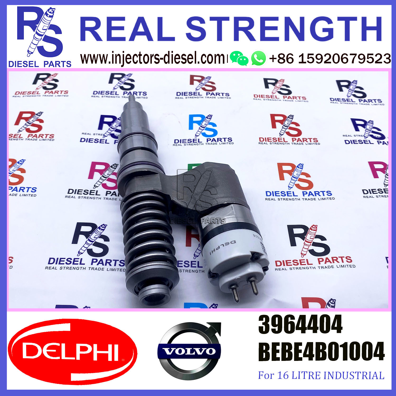 DELPHI injector 3964404 BEBE4C01004 Diesel pump Injector V-O-L-V BEBE4C01004 A0 for D12 3045 US SPEC