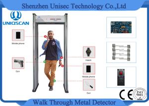 Quality Airport Safety Checkpoints Multi Zone Metal Detector 0 - 99 Sensitivity Waterproof wholesale