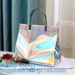 Holographic Rainbow Handbag Reusable Bags, Gym Sports Security Travel Beach